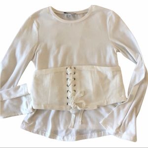 Endless Rose corset long sleeve top